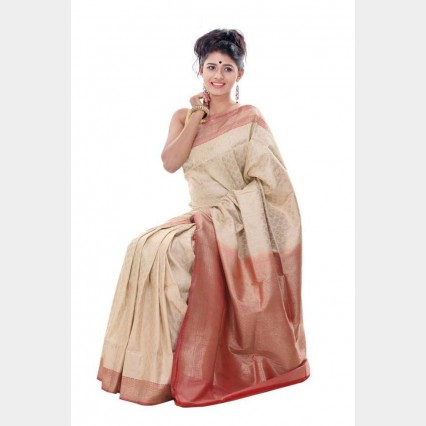 Lucrative Silk Katan Sharee from Tangail with blouse piece